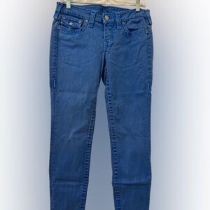 True Religion Vibrant Blue Skinny Jeans